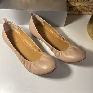 J.Crew Leather Ballet Flats – Nude Pink | Size 6